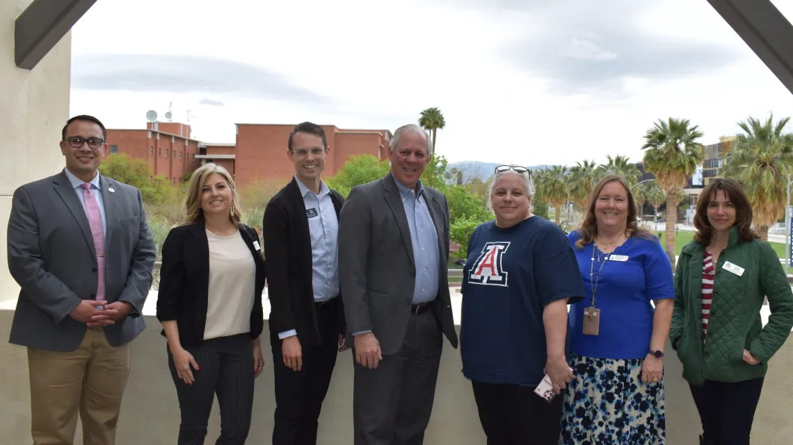 UA Cares ambassadors with President Robbins